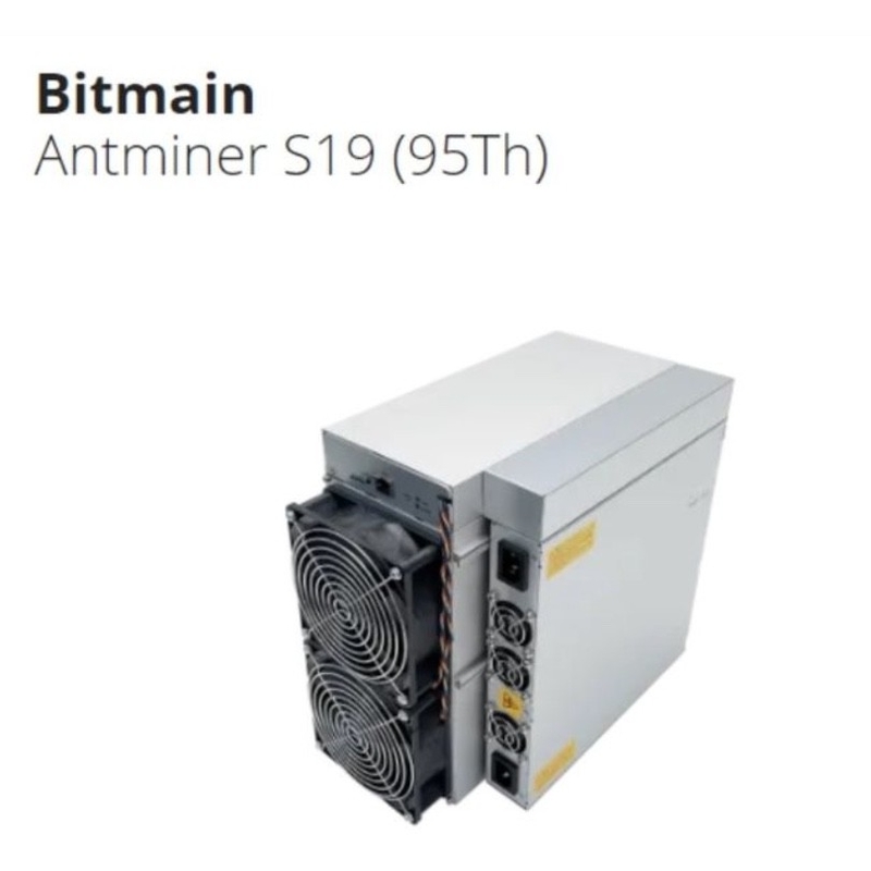 220V ASIC Miner Machine 3250 W Bitmain Antminer S19 95T